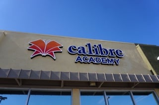Calibre front sign